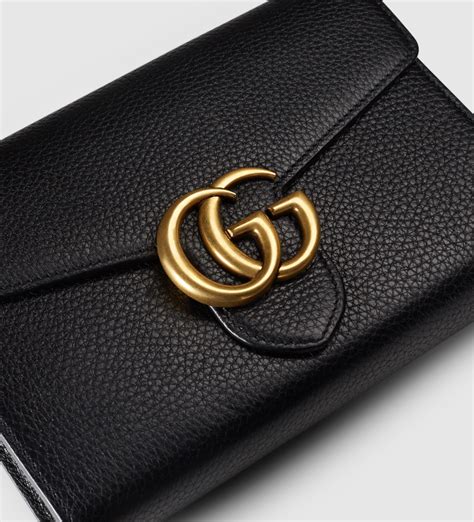 gucci - gg marmont leather wallet|gucci marmont wallet dupe.